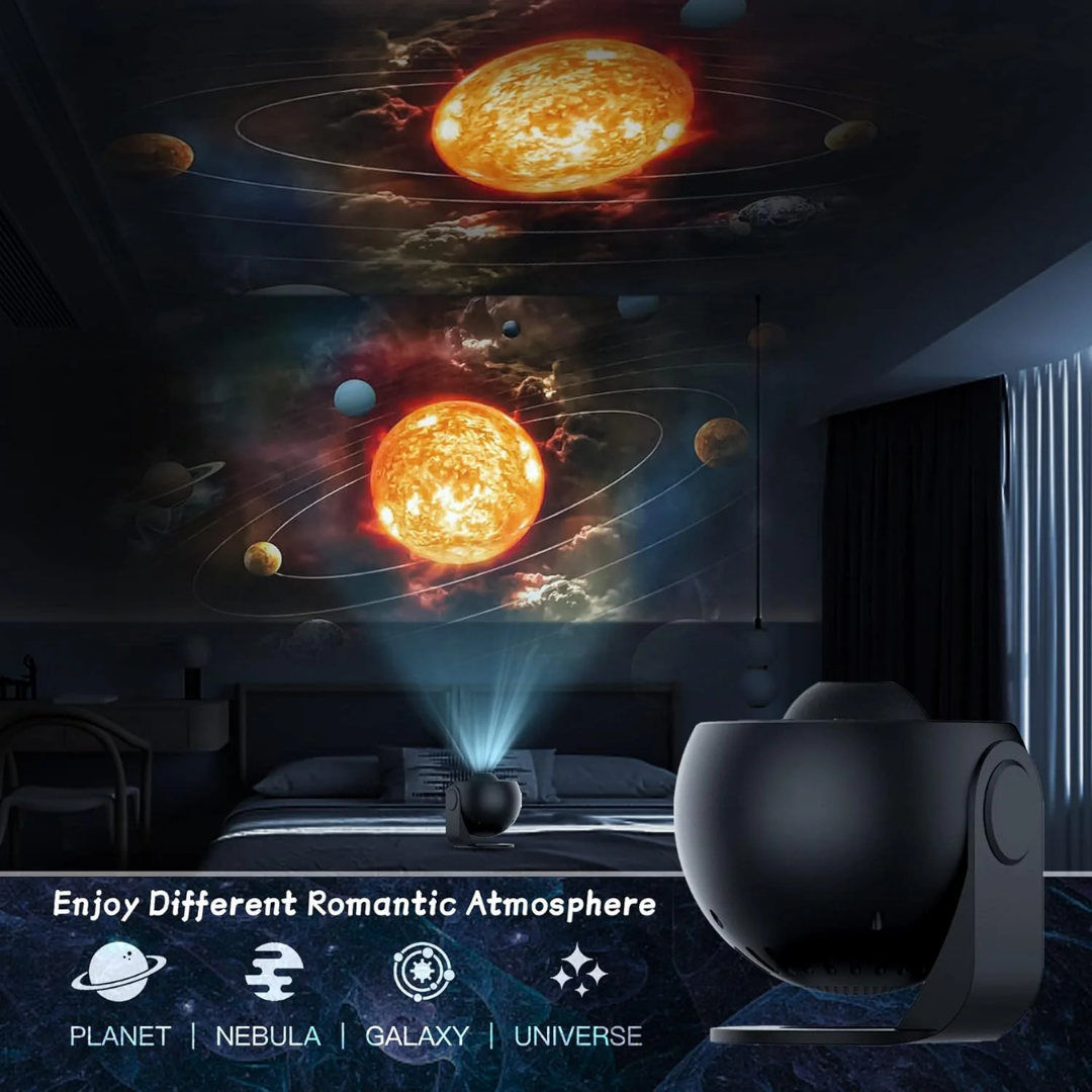Avelena | StellarVista™ | 360° Planetarium-Galaxie-Projektor | Vollraumabdeckung für Heimkino und Kinderzimmer