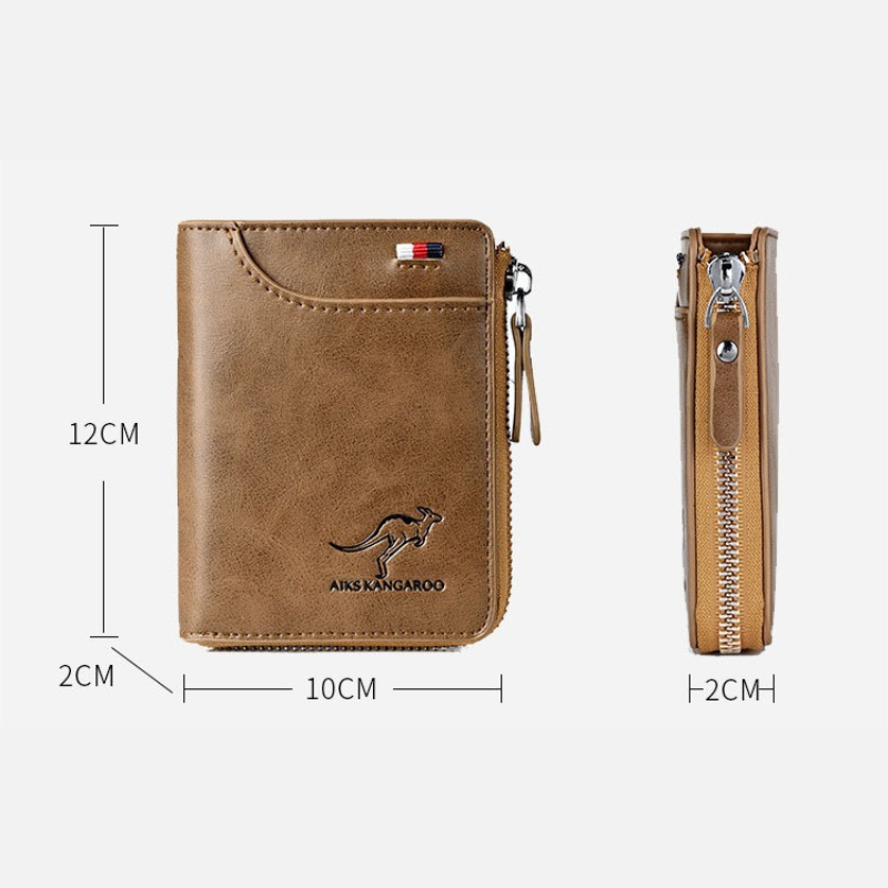 Avelena | WalletPro – Herren Echtes Leder RFID Diebstahlschutz Wallet