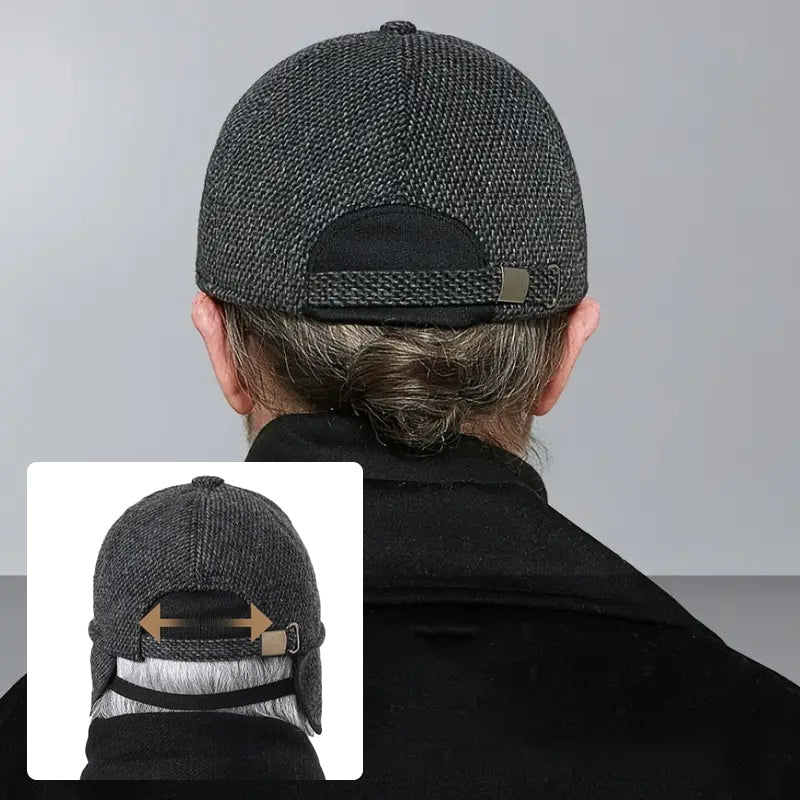 Avelena | Winter-Baseballmütze mit Ohrenwärmern