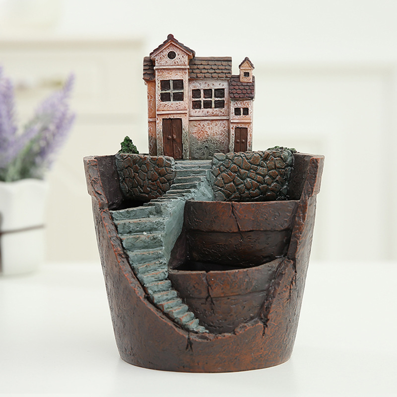 Avelena | Sukkulent Dekorationsblumentopf für Mini-Garten – Bonsai Pflanztopf für Mikrolandschaft und Garten