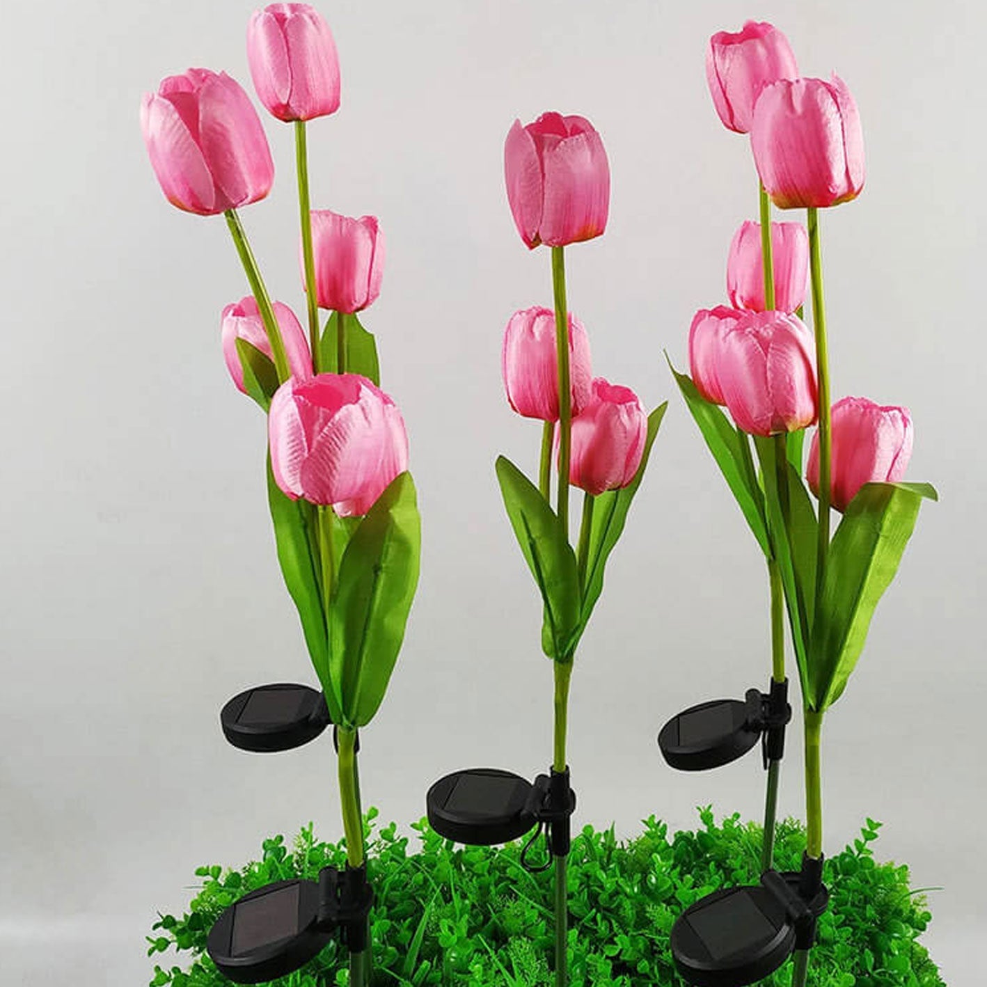 Avelena | Solar Tulpe Rasenlicht Außen Garten LED Tulpe Blumenlicht Bodenstecker Landschaftslicht