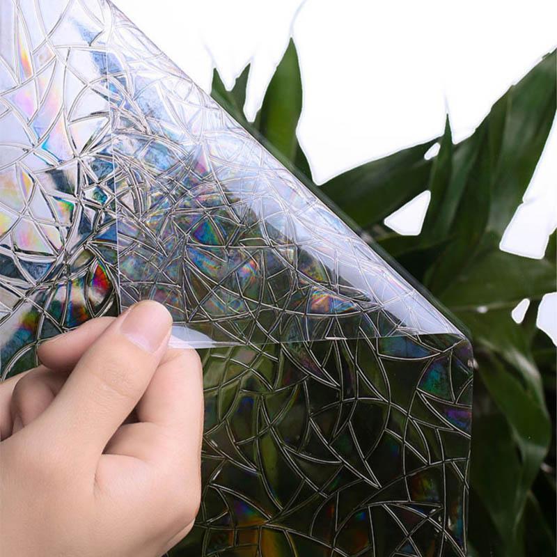 Avelena | 3D-Regenbogenfensterfolie - PVC-Brechung & kein Kleber