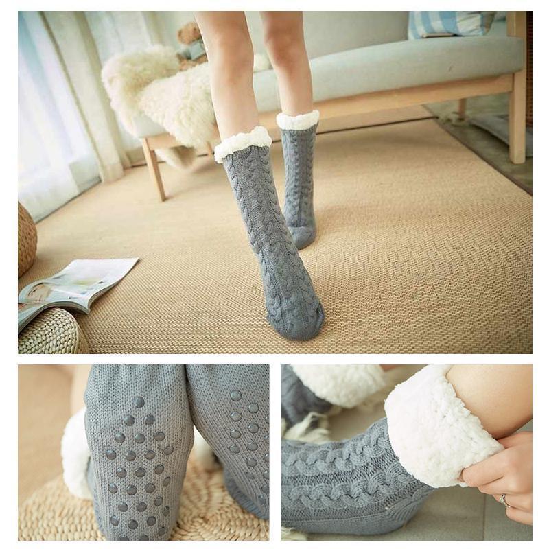 Avelena | Ultra-Plüsch Weiche Rutschfeste Socken, 1 Paar