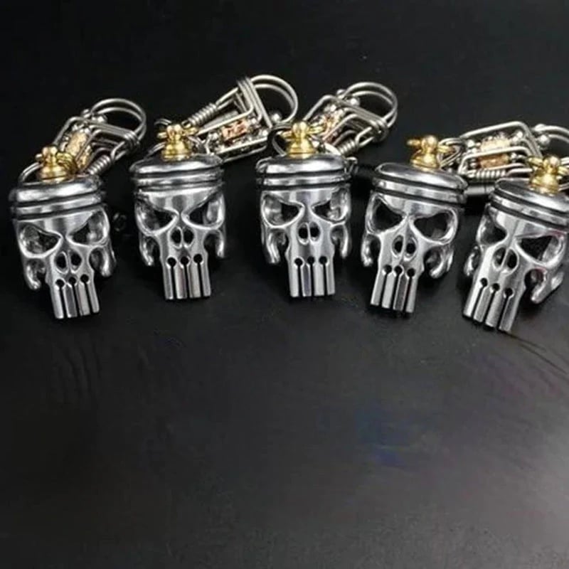 Avelena | Piston Art Skull Schlüsselanhänger