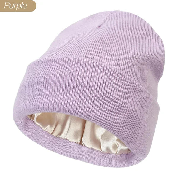Avelena | Unisex Beanie | Anti-Statik & Anti-Frizz | Weiches, Glattes Gewebe | Verwirrungsfreies Design