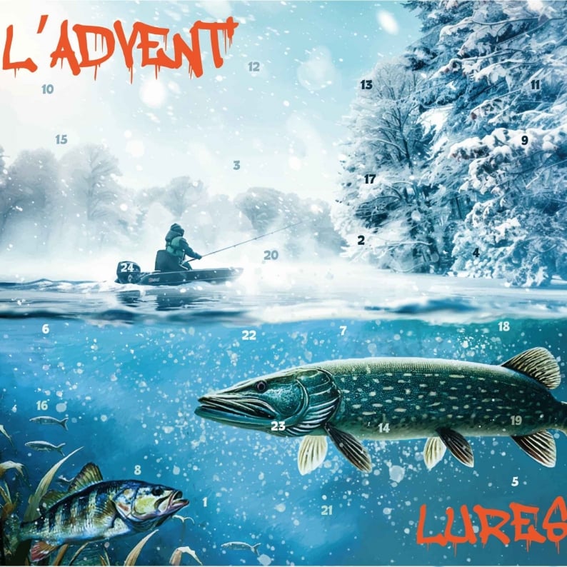 Avelena | Adventskalender für Angler | 24 Überraschungen | Hochwertige Angelköder | Sofort Einsatzbereit