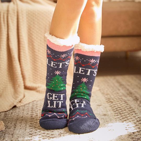Avelena | Ultra-Plüsch Weiche Rutschfeste Socken, 1 Paar