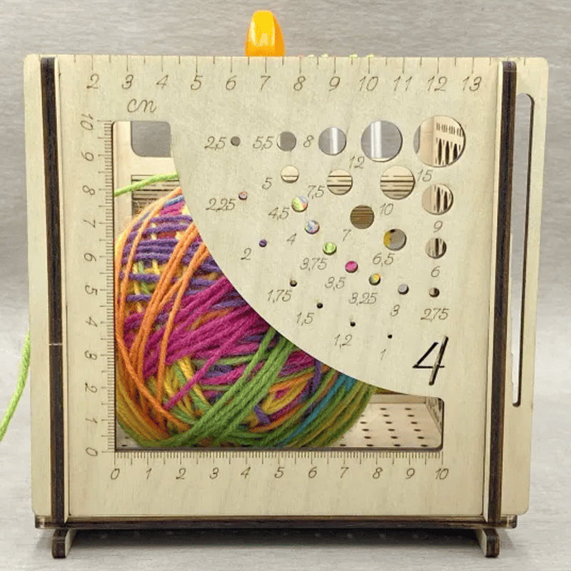 Avelena | All-in-One Holz Garnschale - Multifunktionales Strickwerkzeug