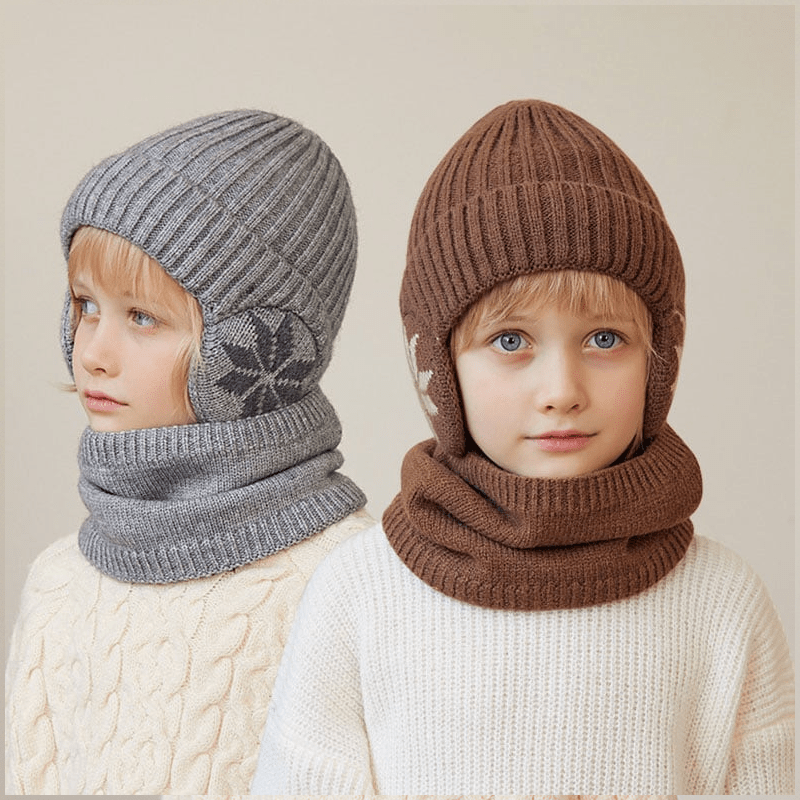 Avelena | Winter Beanie Mütze Schal Sets Warme Strickmütze