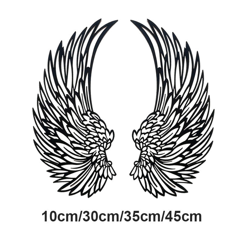 Avelena | 🌟🌟Metall Wandkunst mit Engel Flügeln und LED Lichtern
