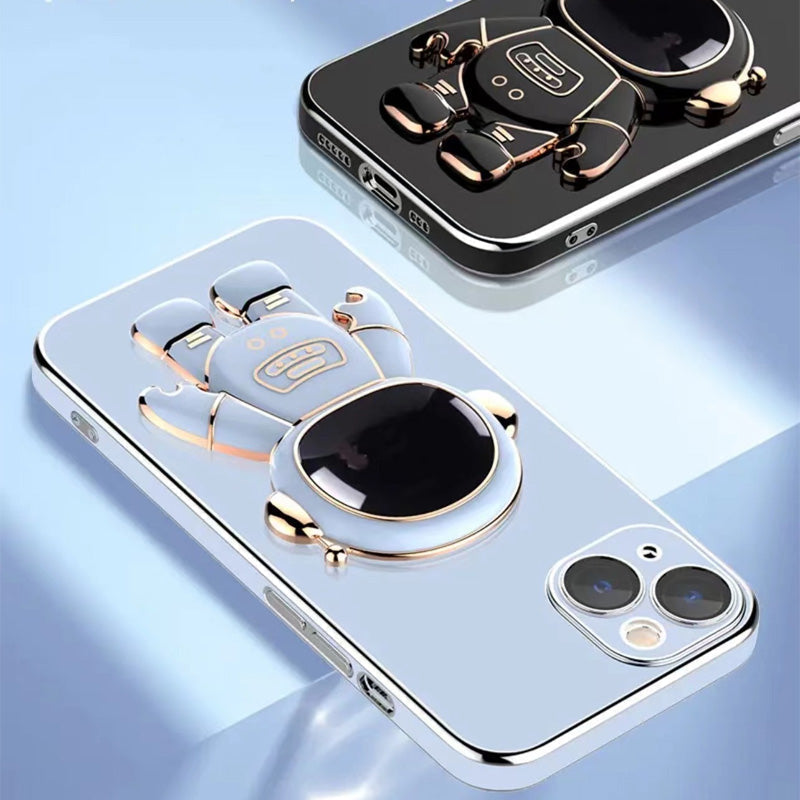 Avelena | 6D Beschichtung Astronaut Versteckte Standhülle für iPhone