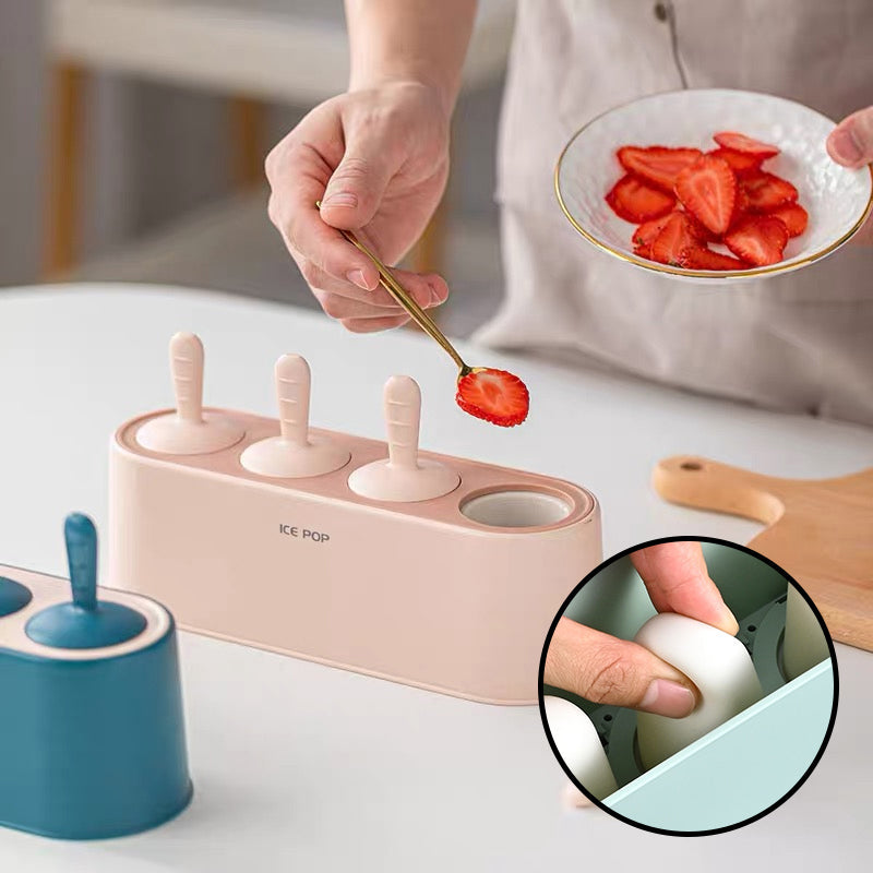 Avelena | Silikon Eis am Stiel Eiscreme Form Set