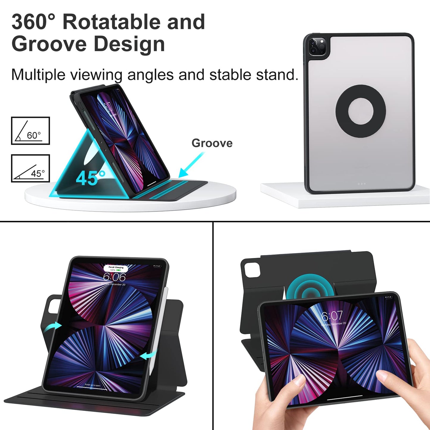 Avelena | 360° drehbare Slide-Tablet-Hülle