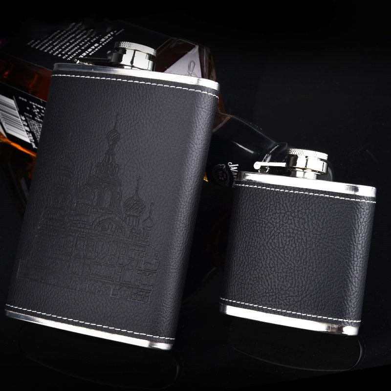 Avelena | 9oz Hochwertiges Edelstahl 304 Flachmann-Set Whiskey Wein Flasche Alkohol Getränkeflasche Reise Trinkgeschirr Für Geschenke