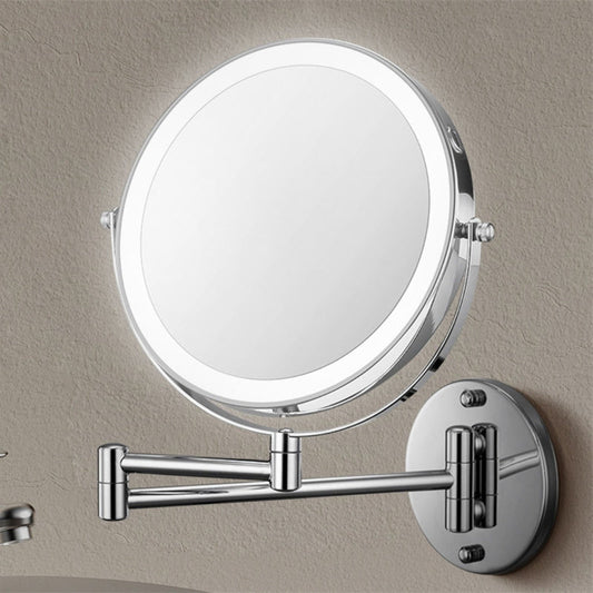 Avelena | Wiederaufladbarer Wandspiegel zum Rasieren | 360° Drehung. 1X/10X Vergrößerung & Einstellbare LED-Beleuchtung für den Einsatz im Badezimmer