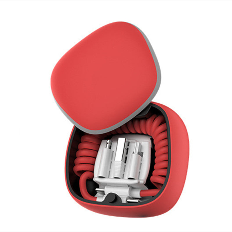 Avelena | All-in-one Frühling Kabel Powerbank Type-c Android Lightning Speicherbox Notfall mini Powerbank