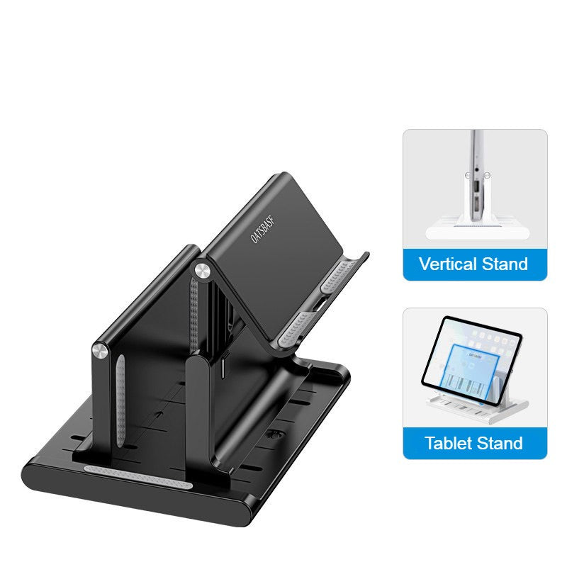 Avelena | Vertikaler Laptopständer, mit zusätzlichem Handy-/Tablet-Halter, für Zuhause & Büro