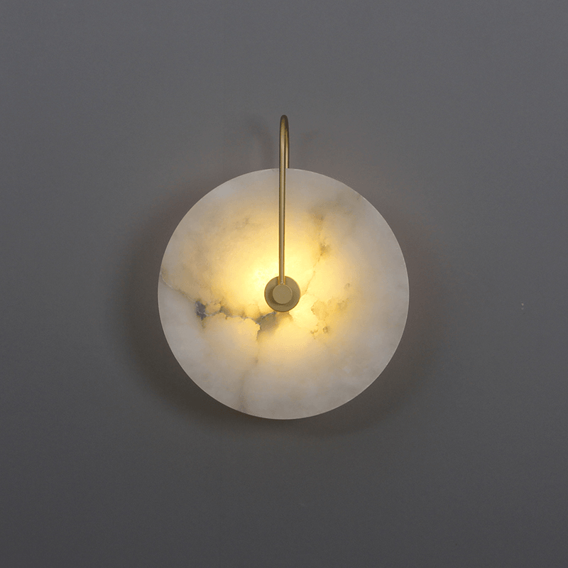 Avelena | Weiße Alabaster-Wandlampe