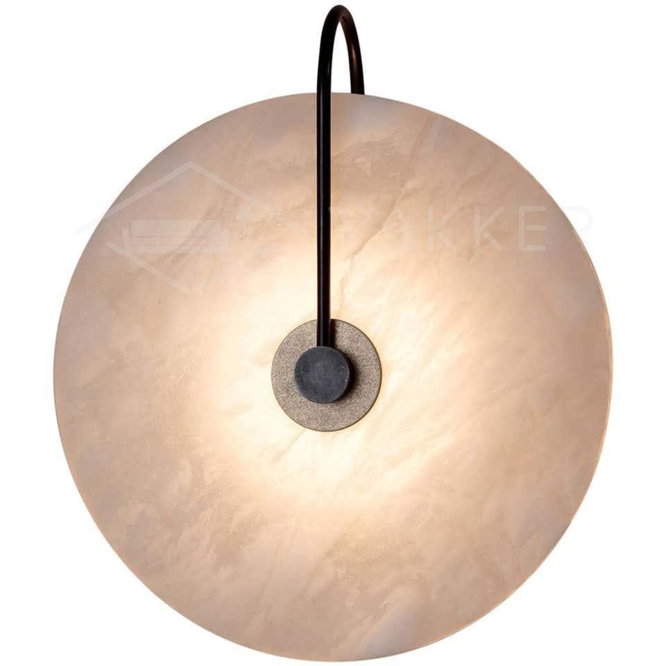 Avelena | Weiße Alabaster-Wandlampe