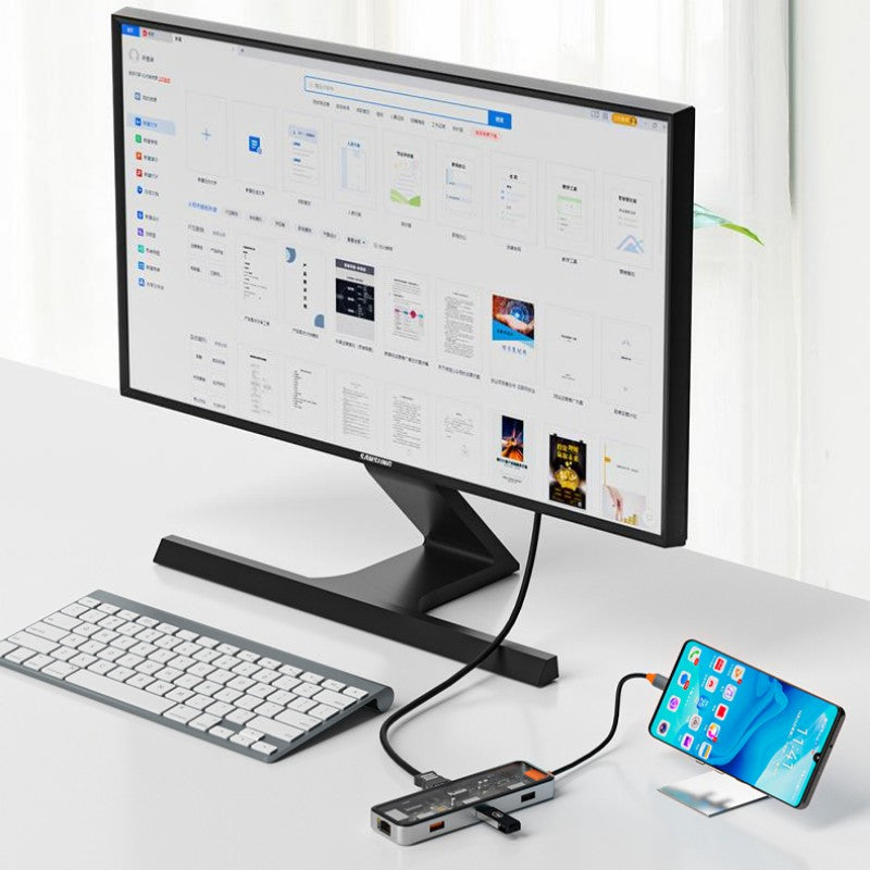 Avelena | Acht-in-Eins Multi-Interface Transparent Erweiterungsdock
