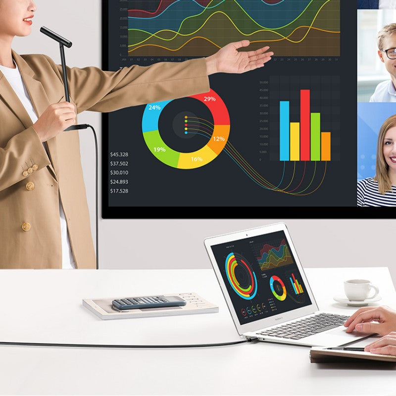 Avelena | USB Desktop Extern Intelligentes Geräuschunterdrückungsmikrofon