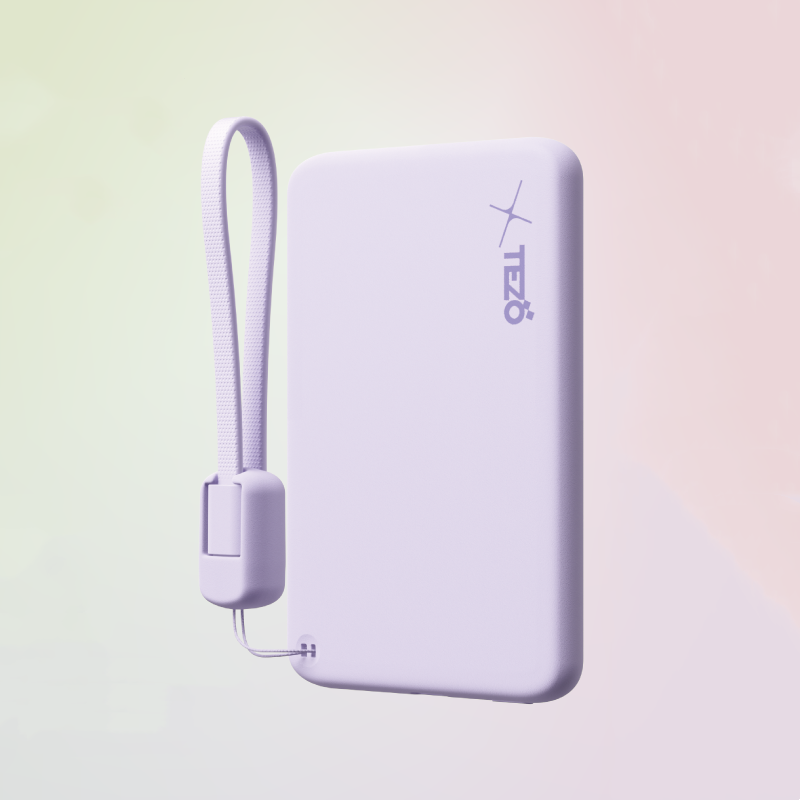 Avelena | Ultra-Dünne Farbige Magnetische Lade-Powerbank Mit Eingebautem Lanyard