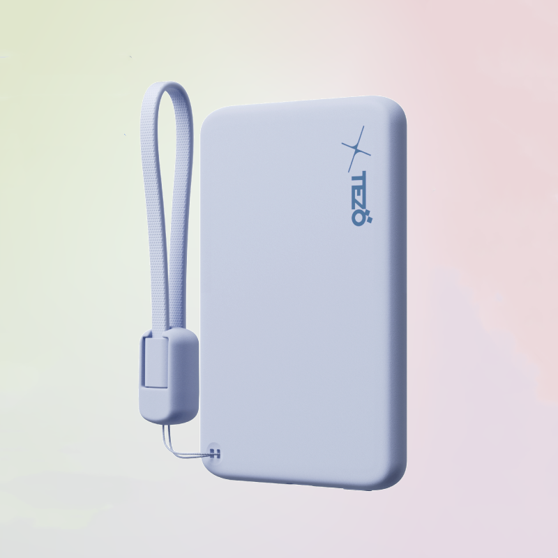 Avelena | Ultra-Dünne Farbige Magnetische Lade-Powerbank Mit Eingebautem Lanyard