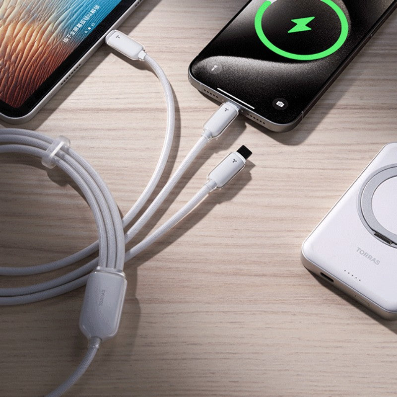 Avelena | 3-in-1 Sync Schnelllade-Datenkabel