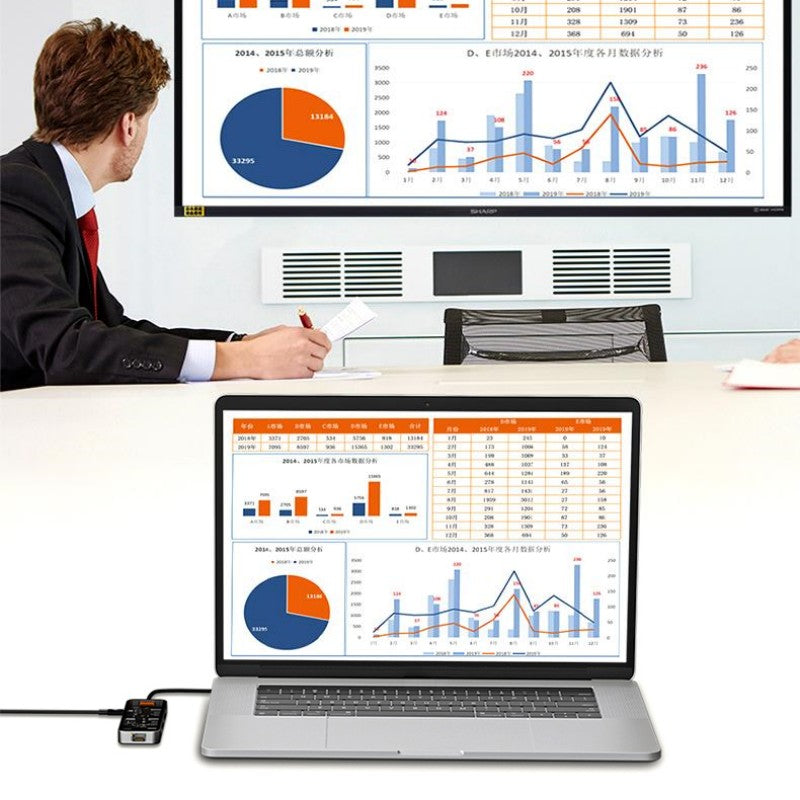 Avelena | Acht-in-Eins Multi-Interface Transparent Erweiterungsdock
