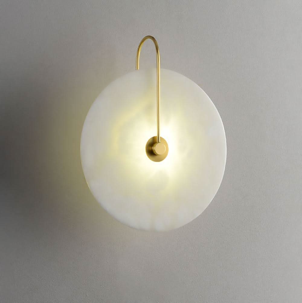Avelena | Alabaster LED Wandleuchte – Modernes Ambientebeleuchtung