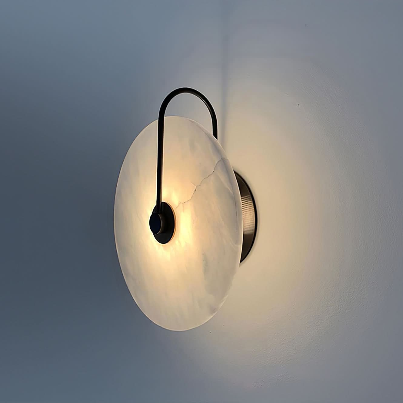 Avelena | Alabaster LED Wandleuchte – Modernes Ambientebeleuchtung