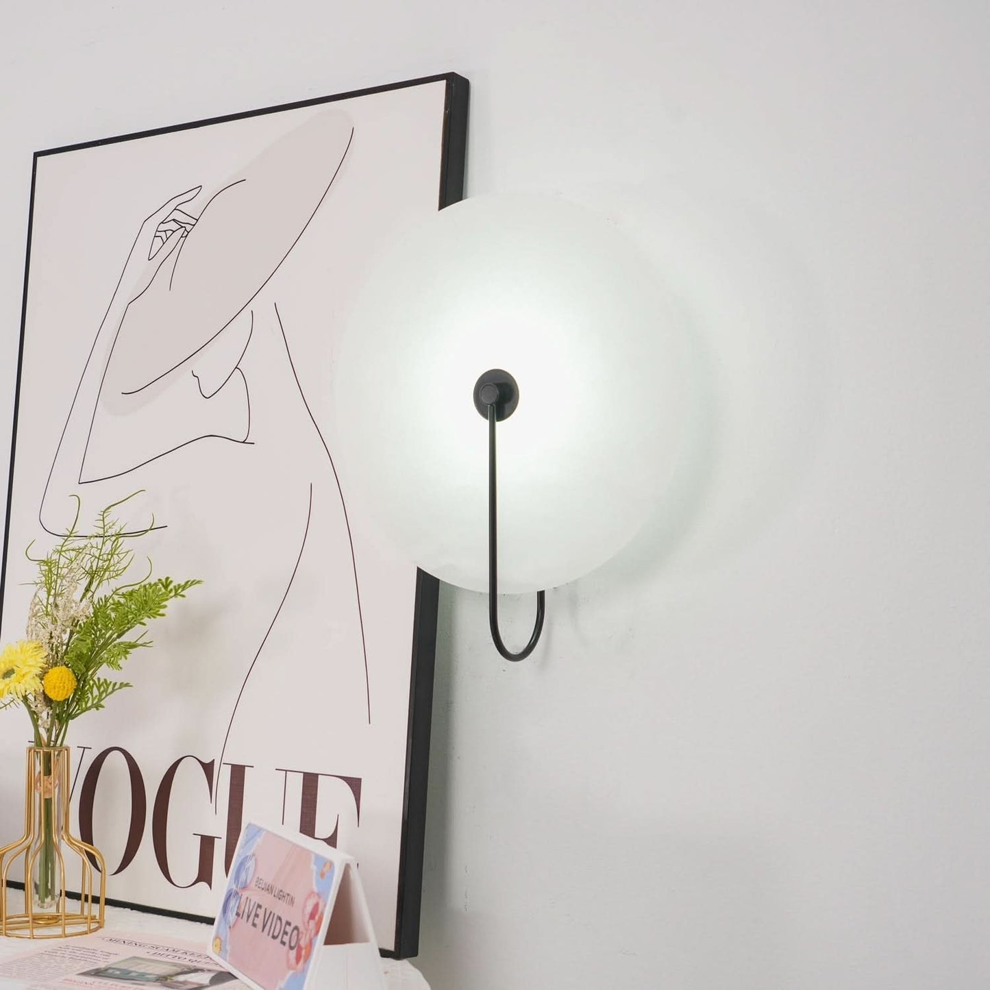 Avelena | Alabaster LED Wandleuchte – Modernes Ambientebeleuchtung