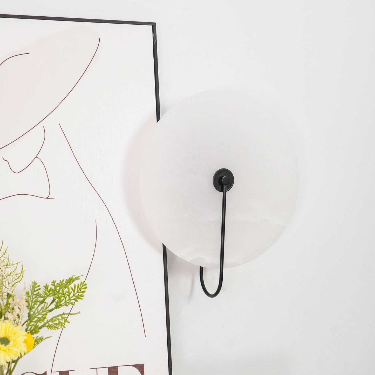 Avelena | Alabaster LED Wandleuchte – Modernes Ambientebeleuchtung
