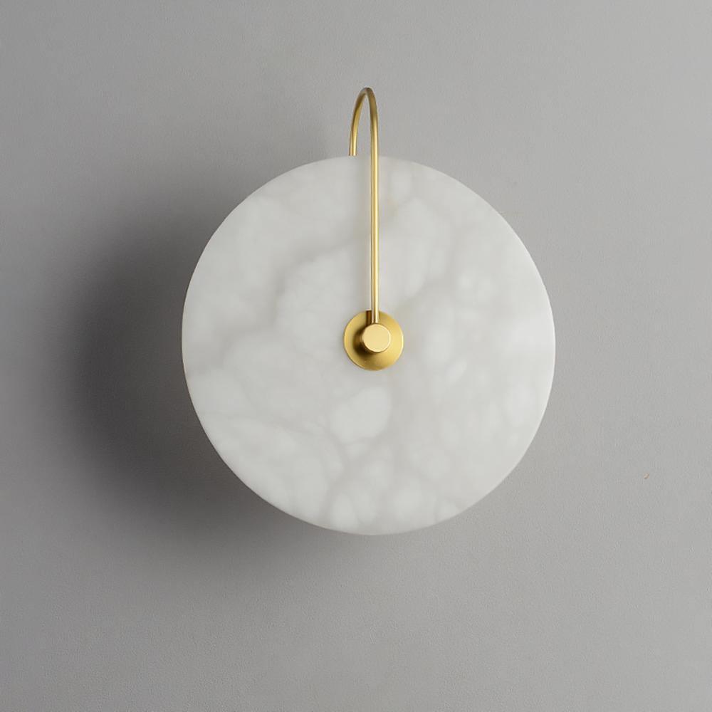 Avelena | Weiße Alabaster-Wandlampe