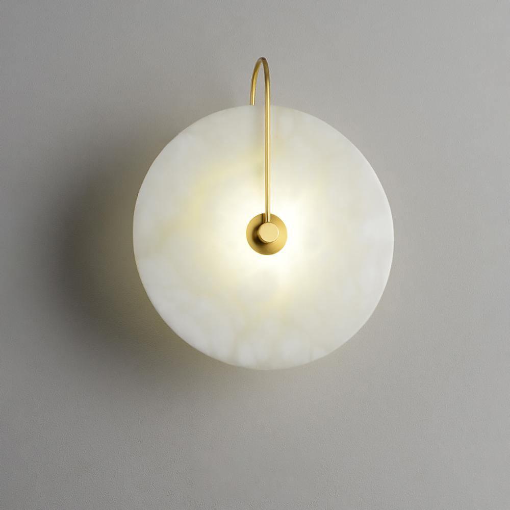 Avelena | Weiße Alabaster-Wandlampe