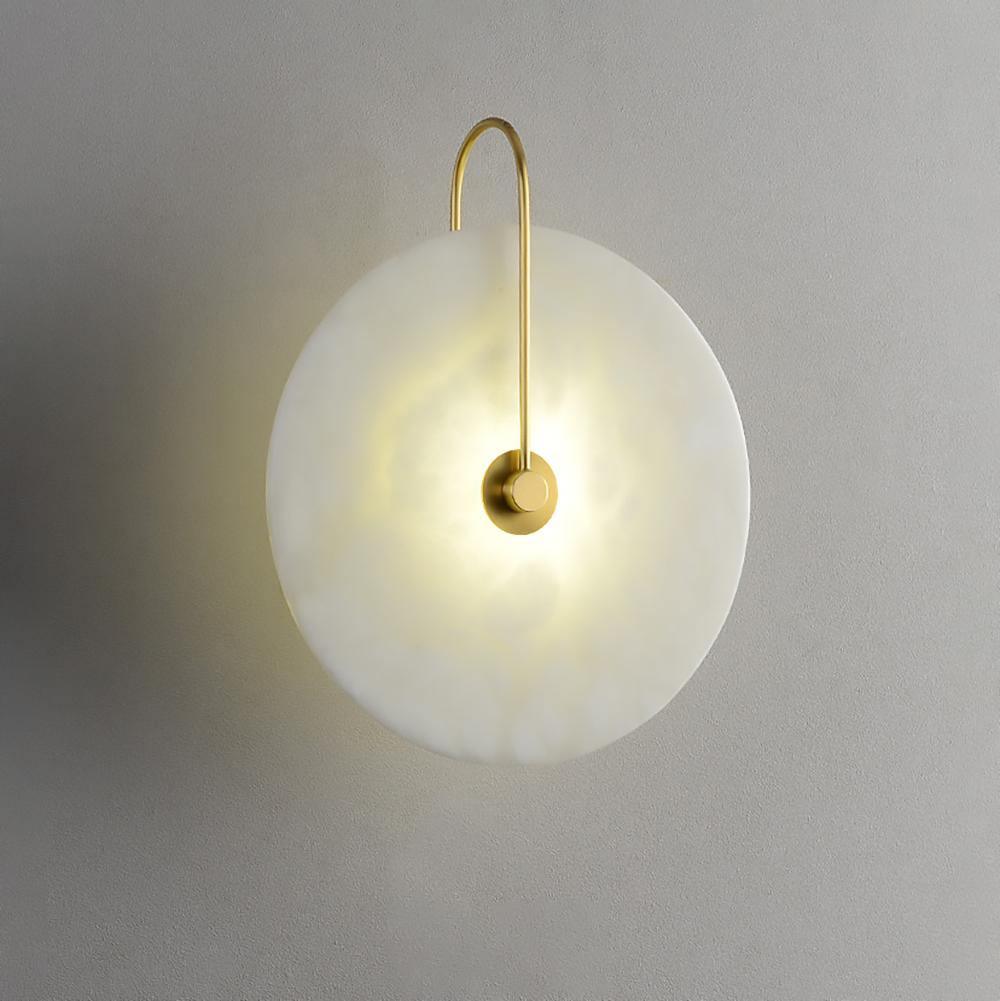Avelena | Weiße Alabaster-Wandlampe