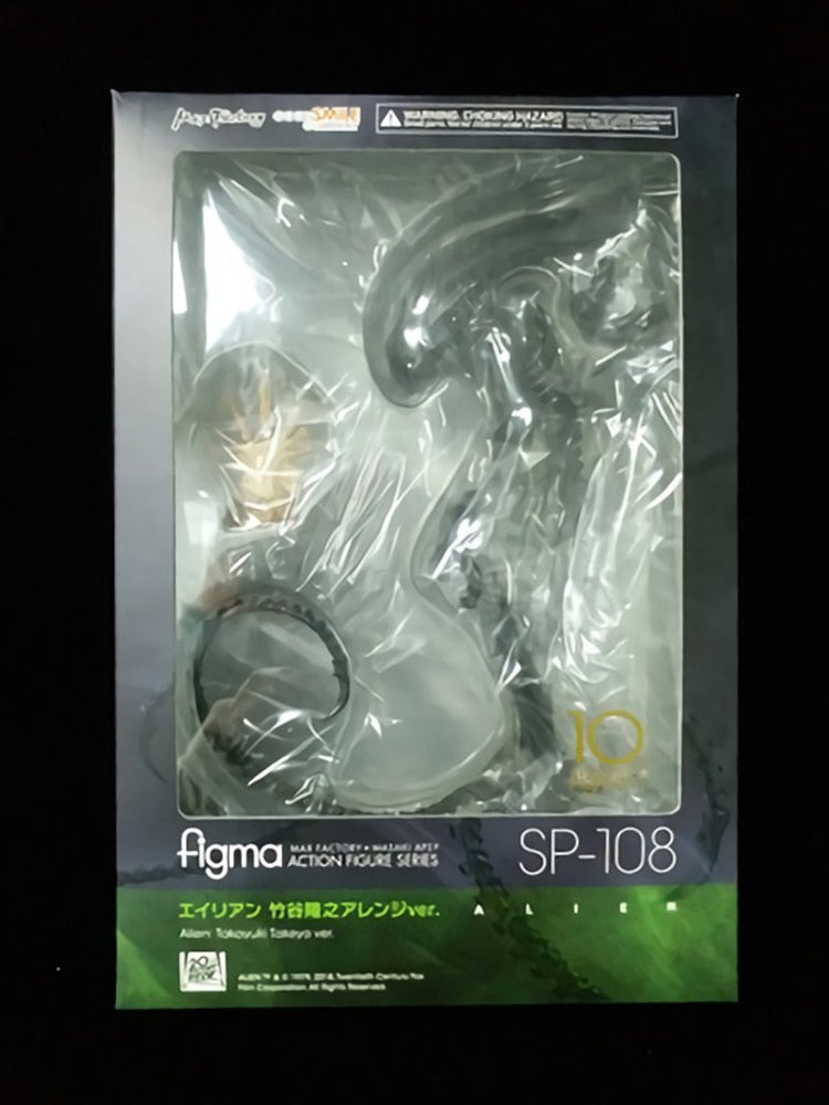 Avelena | Alien Figma Sp-108 Actionfiguren Spielzeug 18cm Hochwertige Alien Statue Modell Puppe Sammlerstücke Ornamente Kindergeschenke