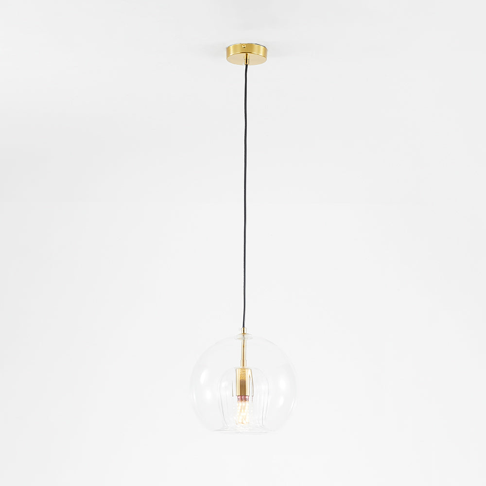 Avelena | ShineSphere - Amber Pendelleuchte mit strahlender Eleganz
