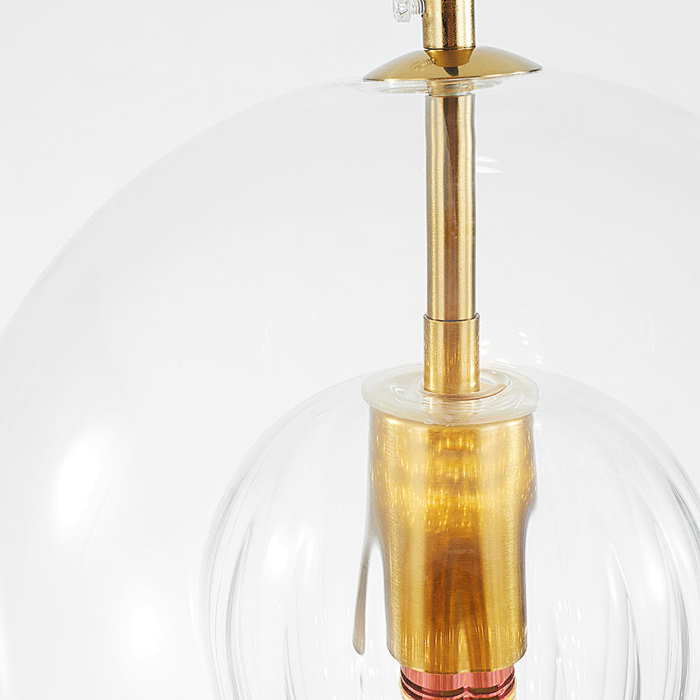 Avelena | ShineSphere - Amber Pendelleuchte mit strahlender Eleganz