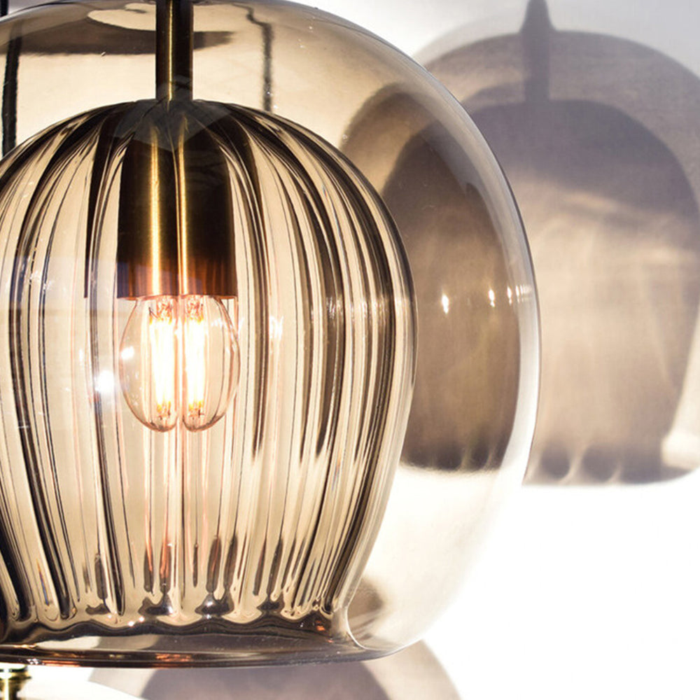 Avelena | ShineSphere - Amber Pendelleuchte mit strahlender Eleganz