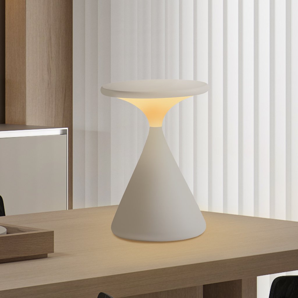Avelena | Aeron Sanduhr Kabellose LED Tischlampe – Wiederaufladbar, Dimmbar, Modernes Design
