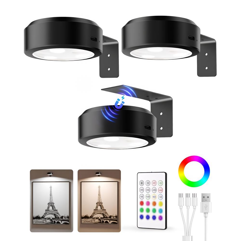 Avelena | ArtLume | Kabellose wiederaufladbare LED-Strahler für Bild- und Kunstbeleuchtung