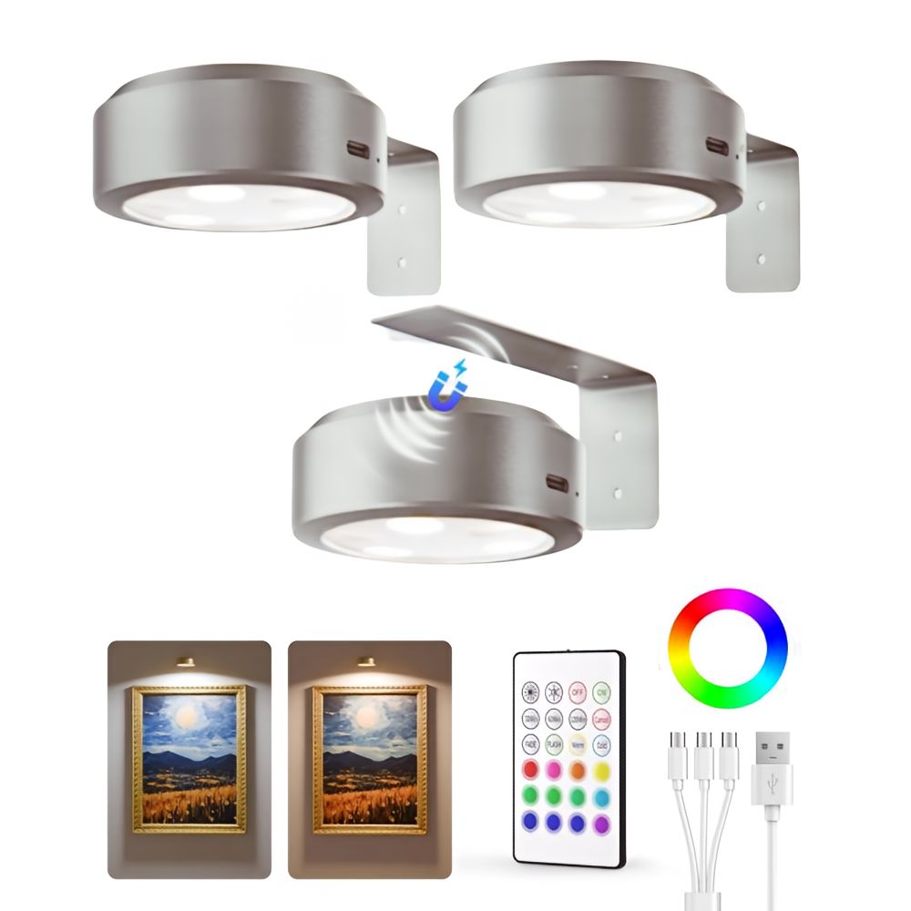 Avelena | ArtLume | Kabellose wiederaufladbare LED-Strahler für Bild- und Kunstbeleuchtung