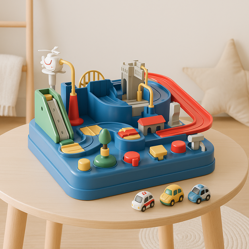 Avelena | Abenteuer-Spielzeugauto-Set für Kinder – 4-teiliges Lernspielset