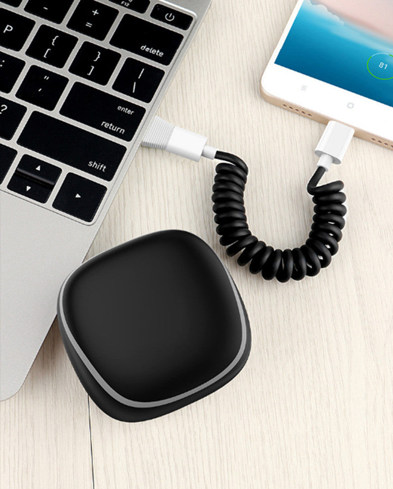 Avelena | All-in-one Frühling Kabel Powerbank Type-c Android Lightning Speicherbox Notfall mini Powerbank