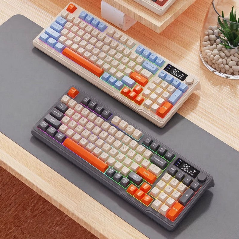 Avelena | Wiederaufladbare Silent Dual Mode Bluetooth Drahtlose Tastatur