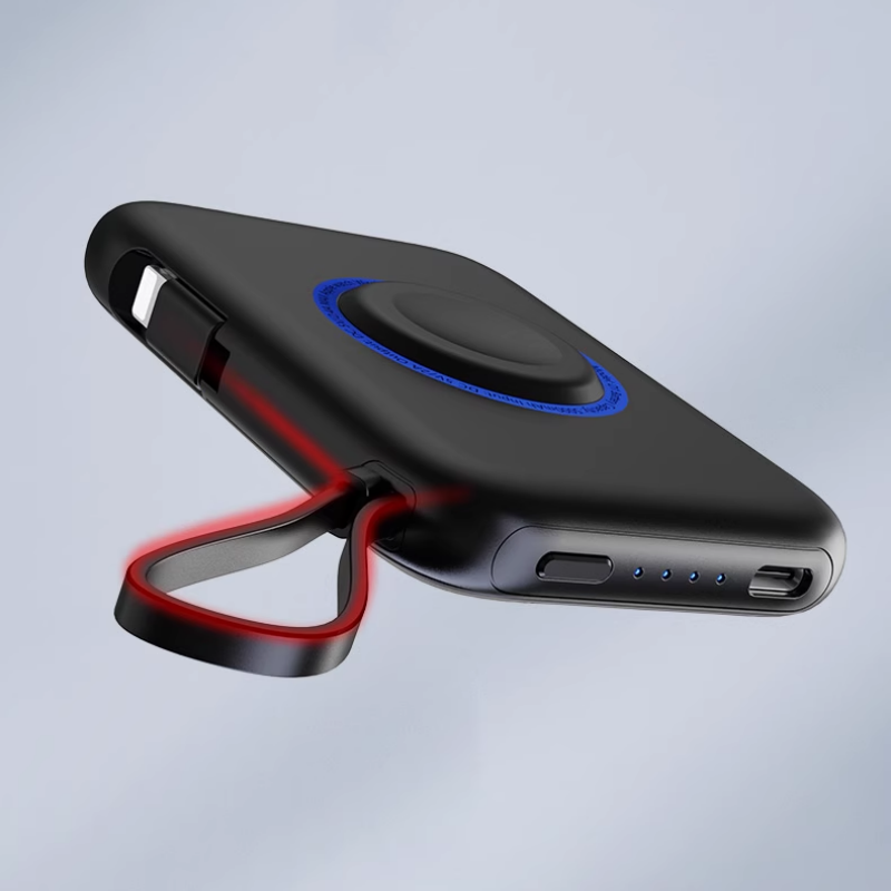 Avelena | Tragbare Smartphone-Uhr 2-in-1 mit integriertem Datenkabel und Powerbank