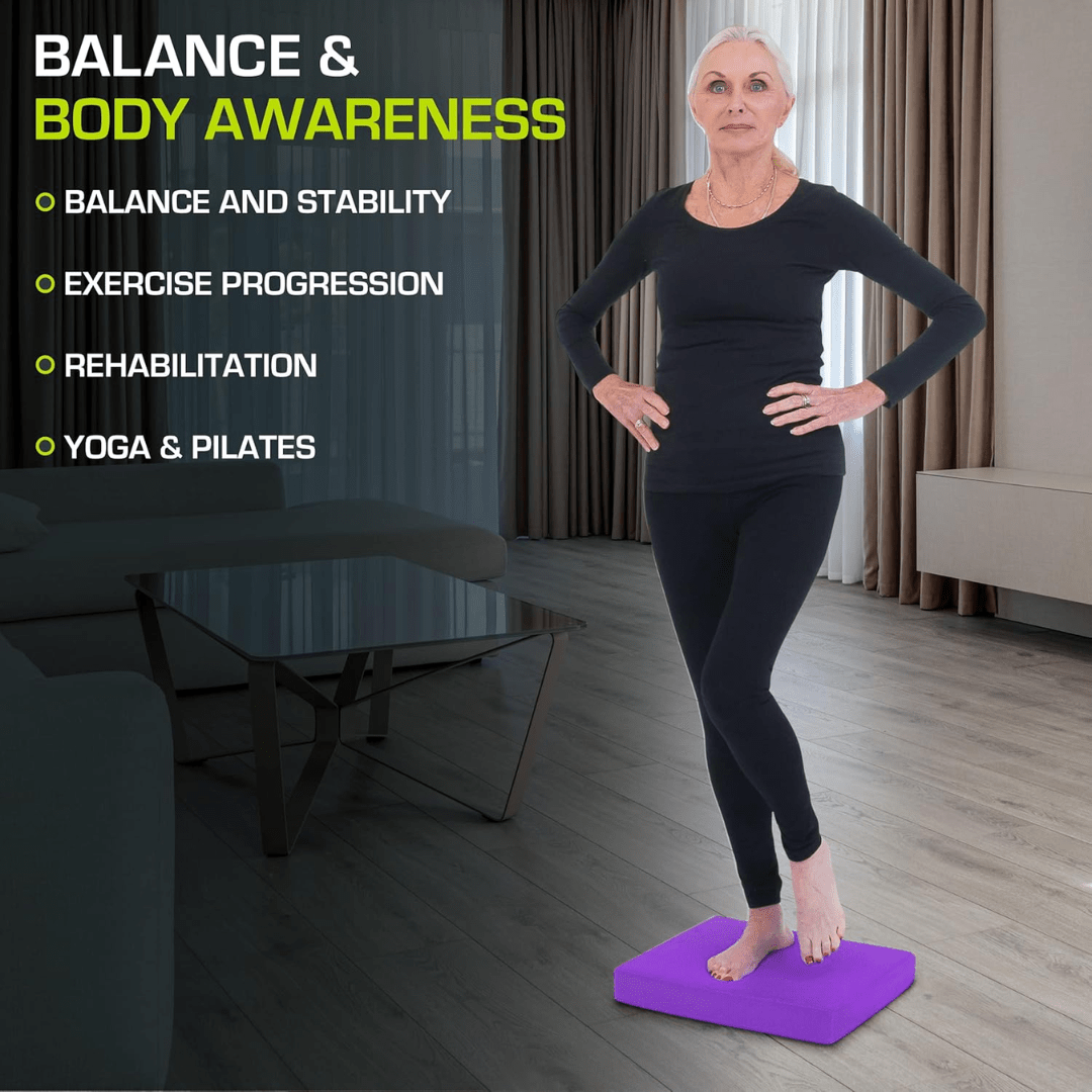 Avelena | Anti-Rutsch Schaumstoffmatte für Yoga, Balance & Stabilität