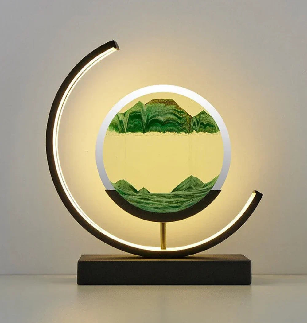 Avelena | Balance Sand Kunstlampe | Beste von Lava Lampen inspiriertes Raumlicht, coole LED Nachtlicht für entspannende Schlafzimmer- & Wohnzimmerdekoration