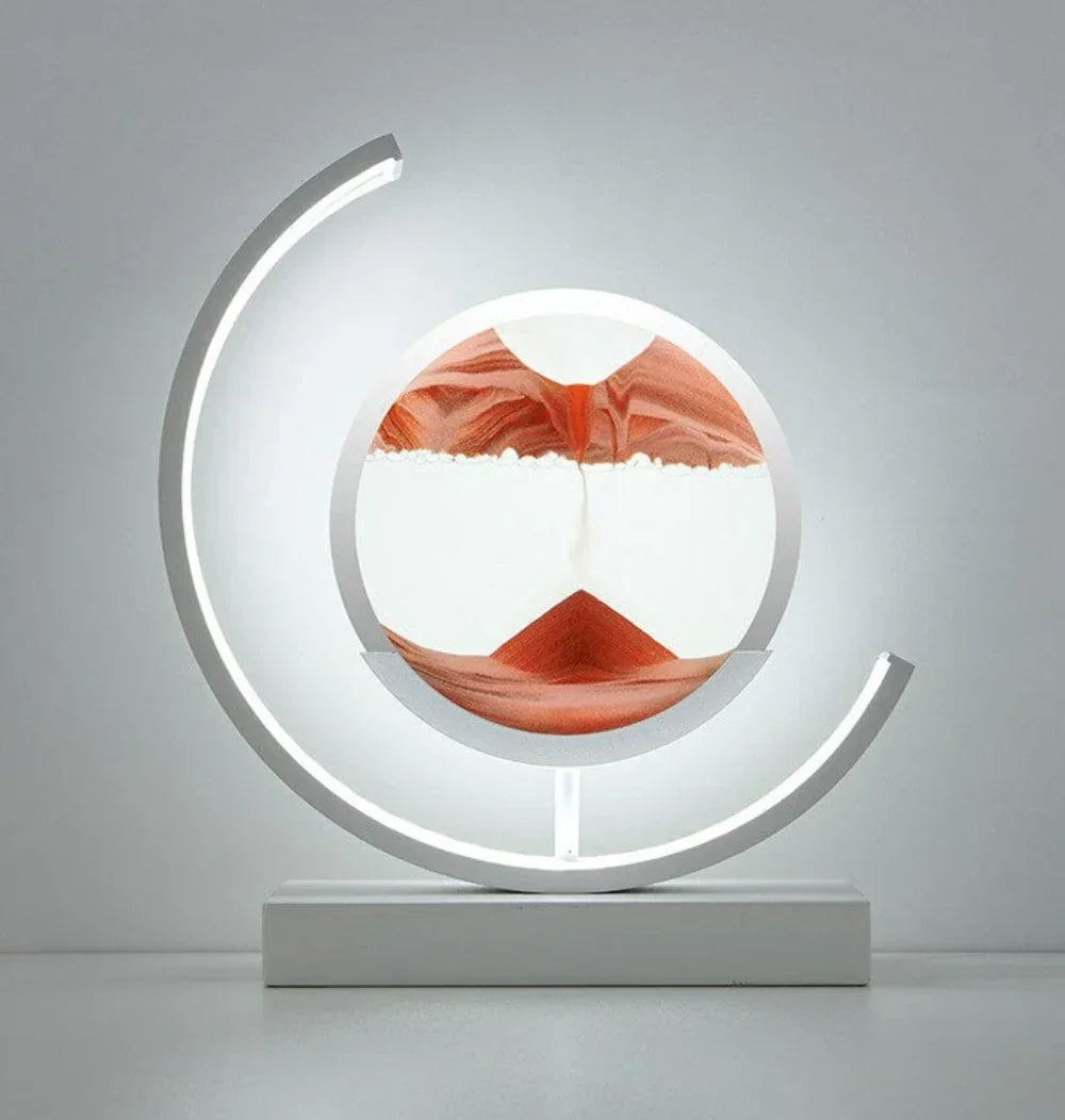 Avelena | Balance Sand Kunstlampe | Beste von Lava Lampen inspiriertes Raumlicht, coole LED Nachtlicht für entspannende Schlafzimmer- & Wohnzimmerdekoration